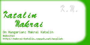 katalin makrai business card